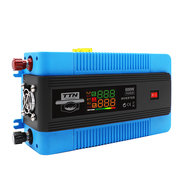 Inversor de corriente de onda sinusoidal modificada TTN-M800W-1500W1500W DC12V para automóvil