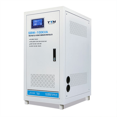 Regulador de voltaje trifásico de compensación láser SBW-50K-500KVA 80Kva