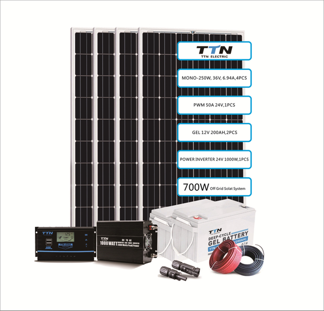 Sistema de energía solar 660W / 3960WH